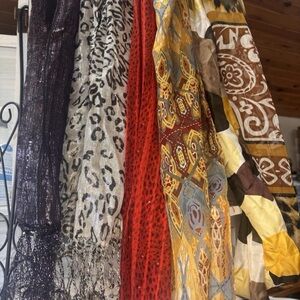 Multicolor Patterned Scarves Set